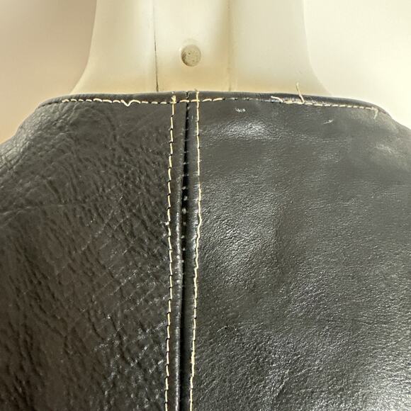 Here & Now Black Leather Vest Men’s Size XL - Picture 10 of 15